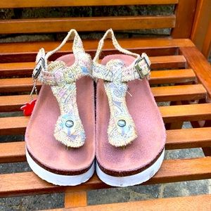 colorful Birkenstock sandals!